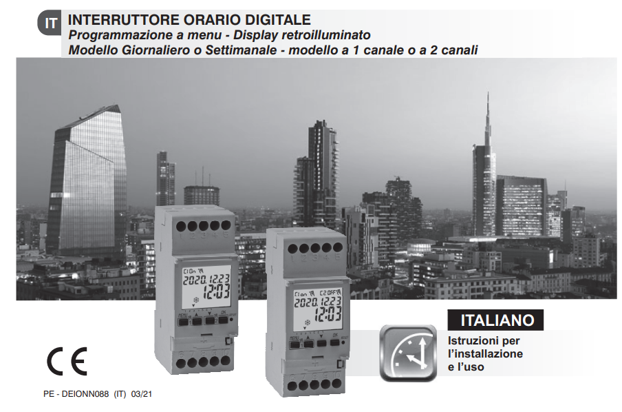 Manuale di Istruzioni Termostato Perry 1IO 1080/M PDF