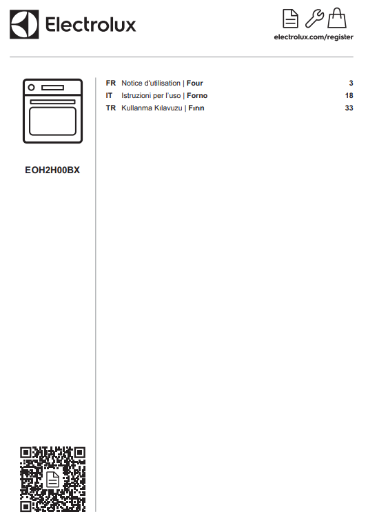 Manuale Forno Electrolux EOH2H00BX PDF