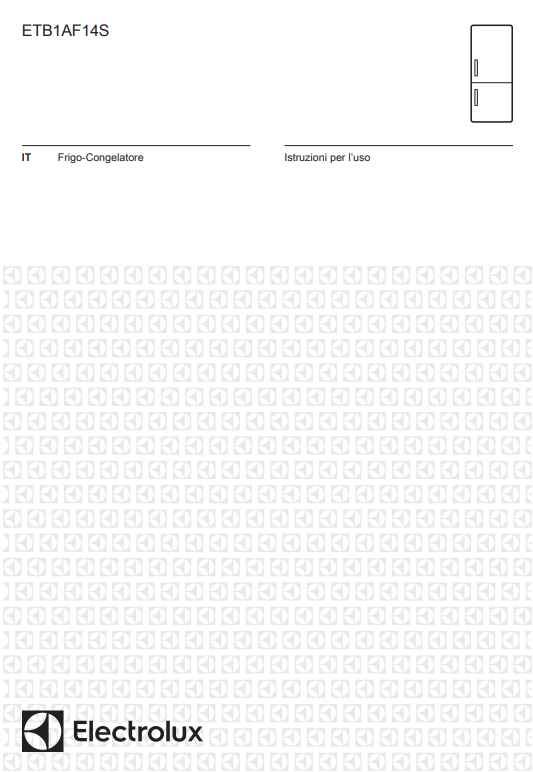 Manuale di Istruzioni Frigorifero Electrolux ETB1AF14S PDF