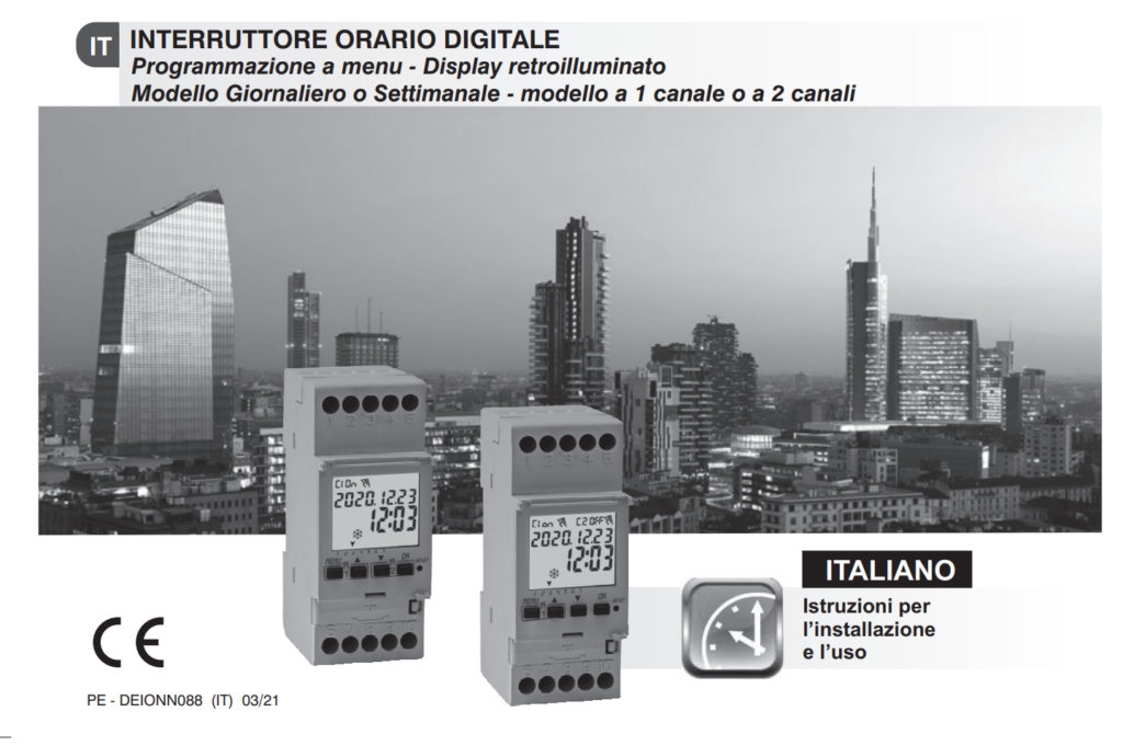 Manuale di Istruzioni Termostato Perry 1IO 1081/M PDF