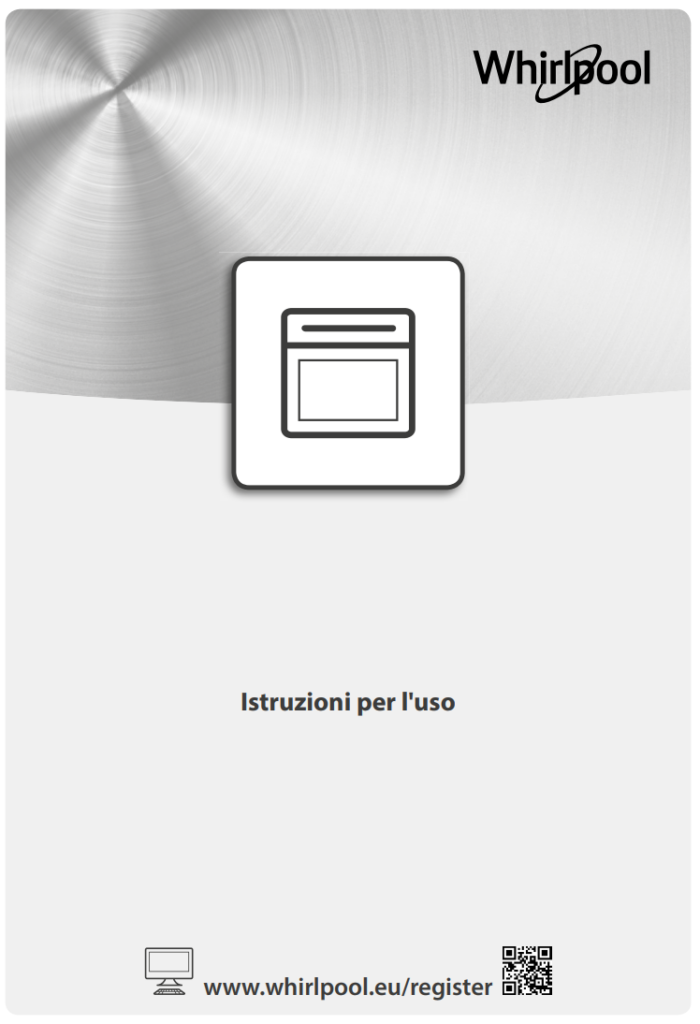 Manuale Forno Whirlpool 6 Senso​ PDF