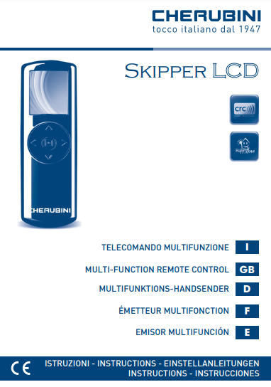 Manuale Telecomando Cherubini Skipper PDF