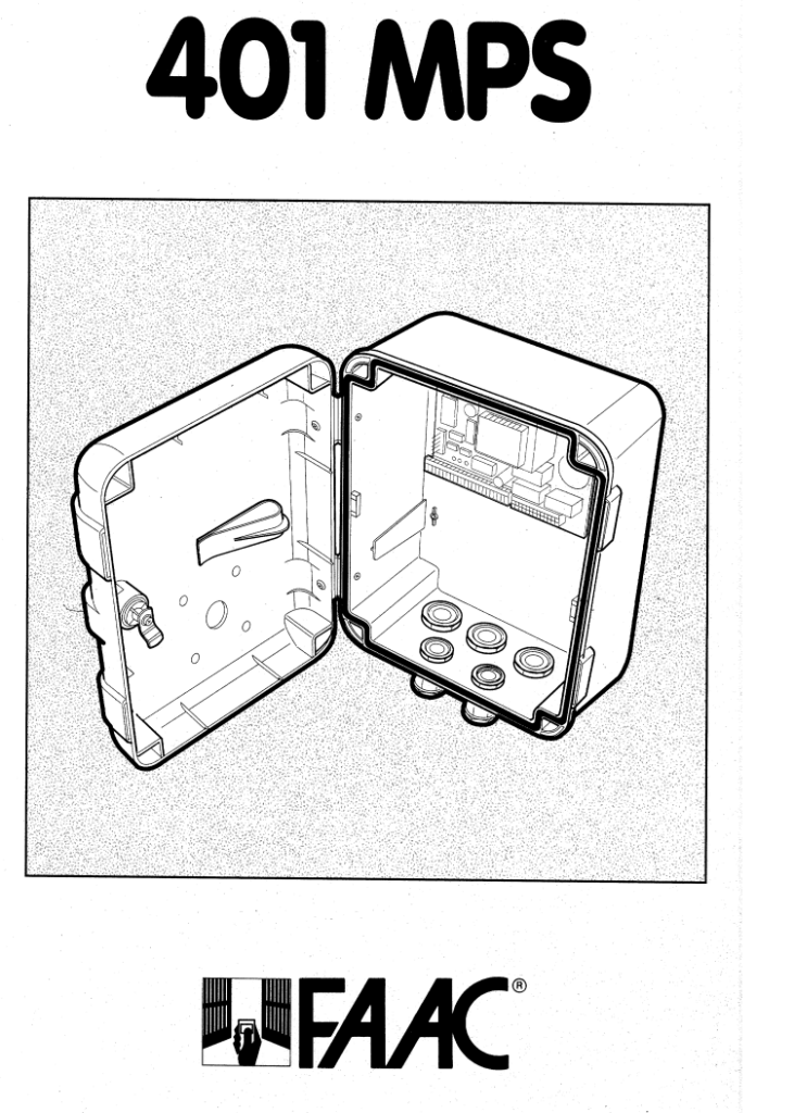 Manuale FAAC 401 PDF