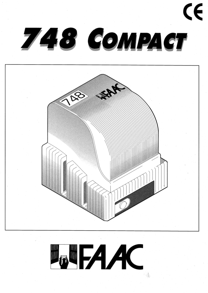 Manuale FAAC 748 PDF