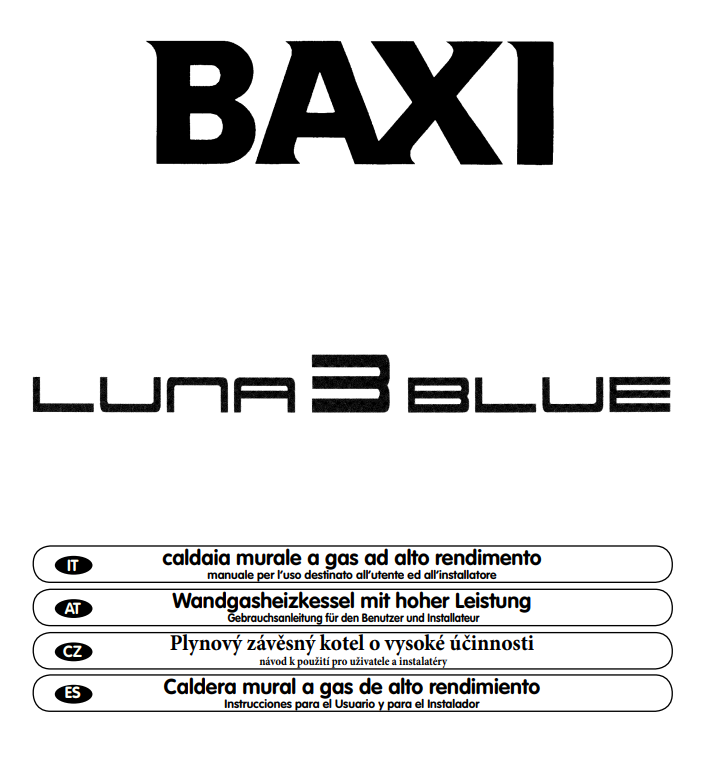 Manuale Caldaia Baxi Luna 3 PDF