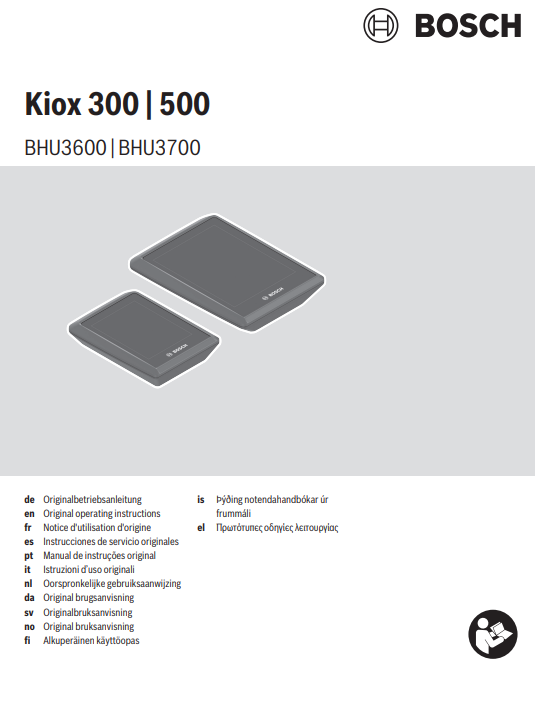 Manuale Bosch Kiox 500 PDF