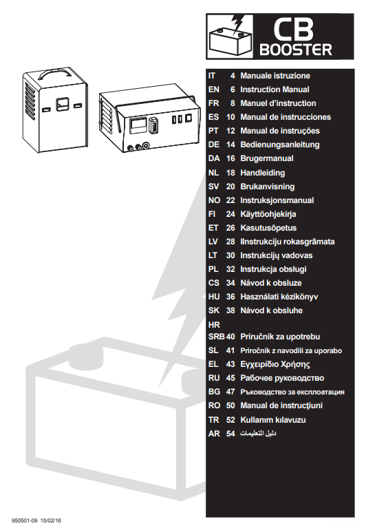 Manuale Caricabatterie Deca CB Booster PDF