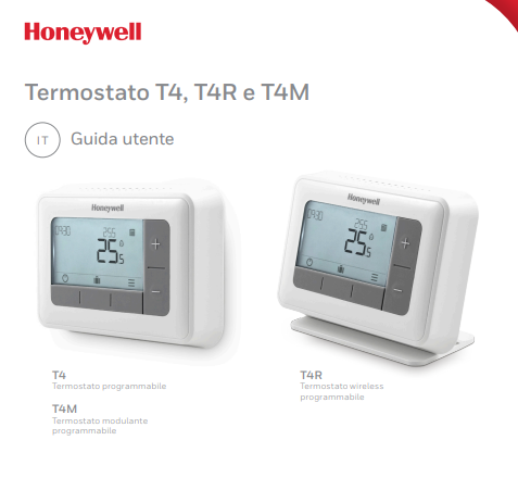 Manuale Honeywell T4 PDF