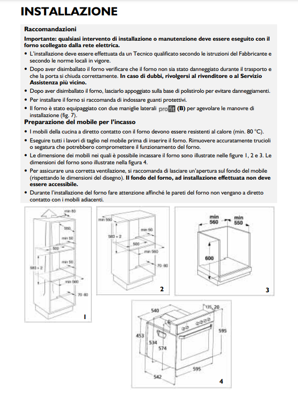 Manuale Forno Ignis AKS 185/IX PDF