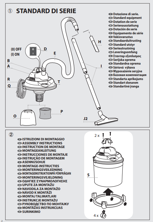 Manuale Lavor Joker 1400 S PDF