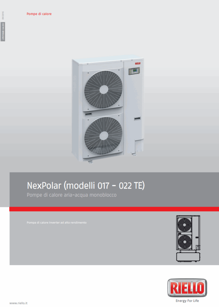 Manuale Pompa di Calore Riello NexPolar PDF