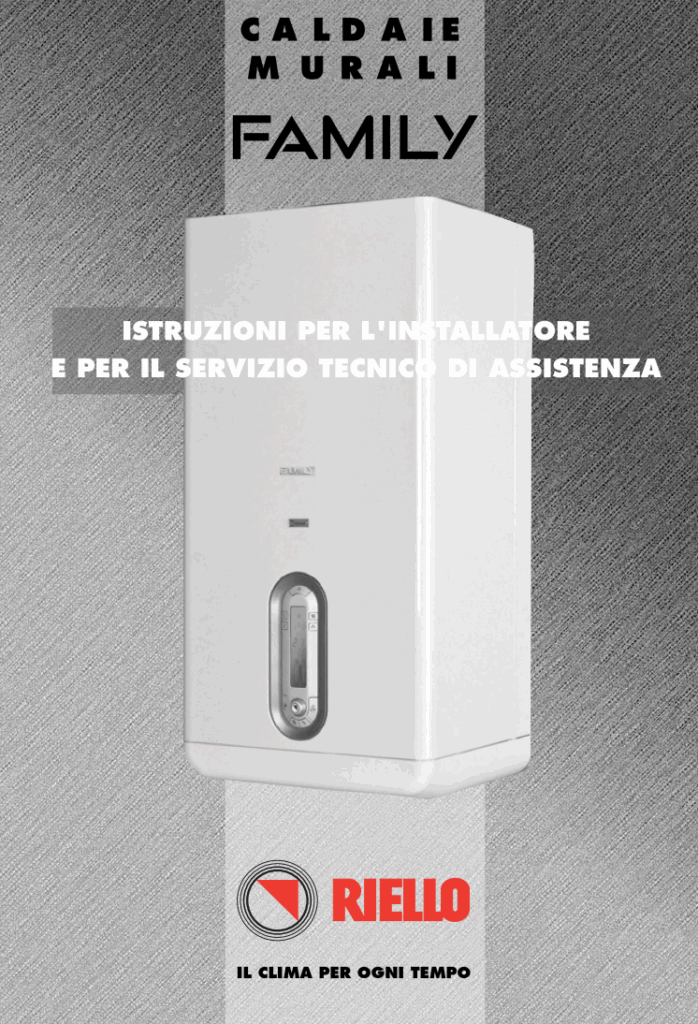 Manuale Caldaia Riello Family PDF