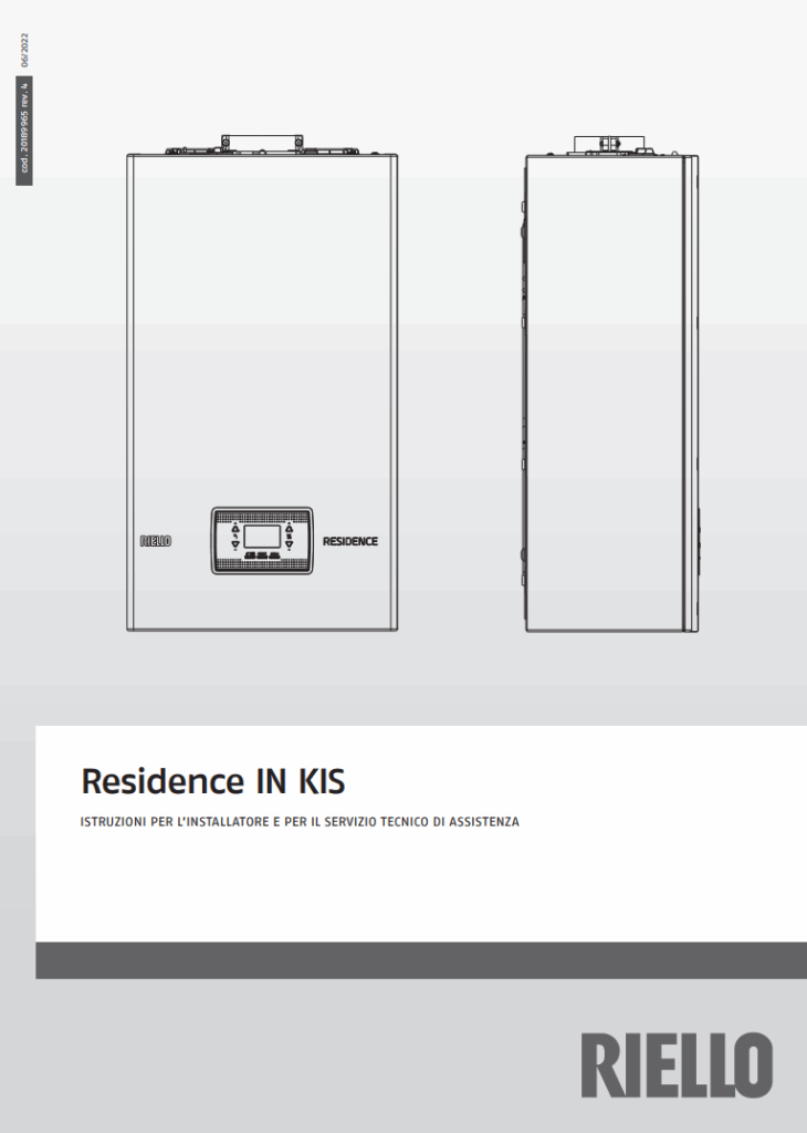 Manuale Caldaia Riello Residence IN 25 KIS e IN 30 KIS PDF
