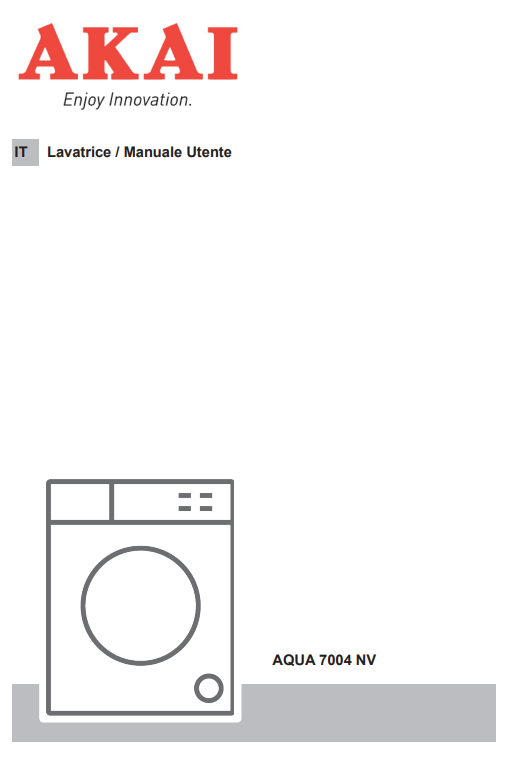 Manuale Akai AQUA 7004 NV PDF