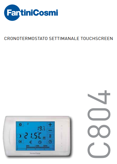 Manuale Fantini Cosmi C804 PDF