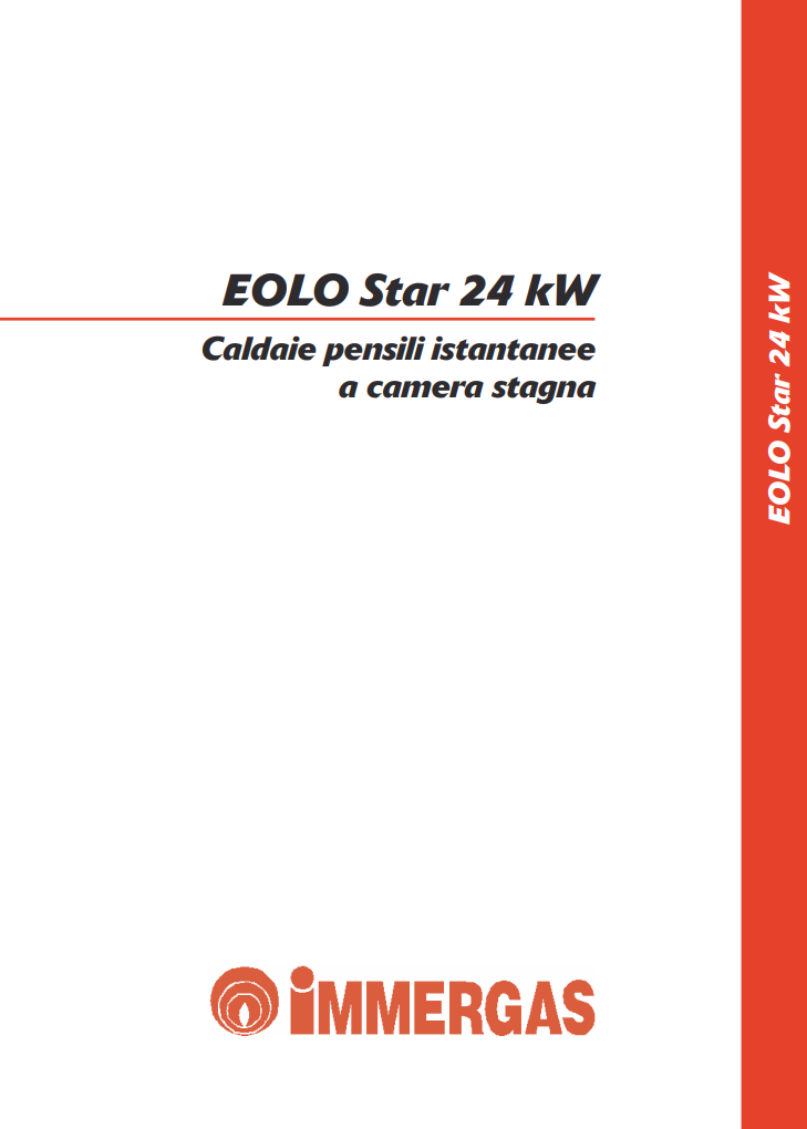 Manuale Caldaia Immergas EOLO Star 24 kW PDF
