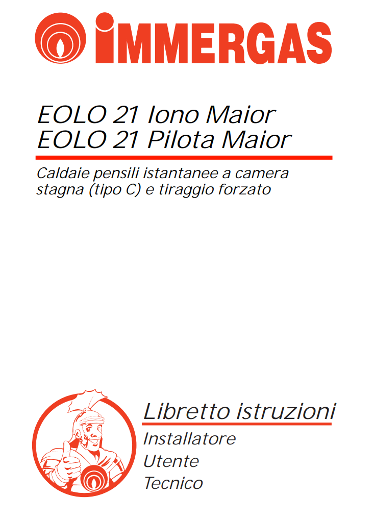 Manuale Caldaia Immergas EOLO Iono PDF