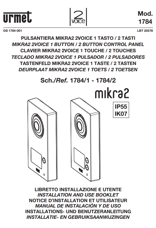 Manuale Urmet Mikra2 PDF