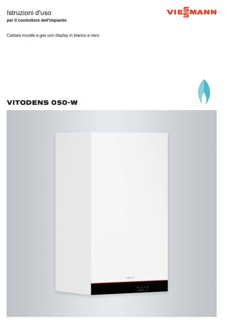 Manuale Caldaia Viessmann Vitodens 050-W PDF