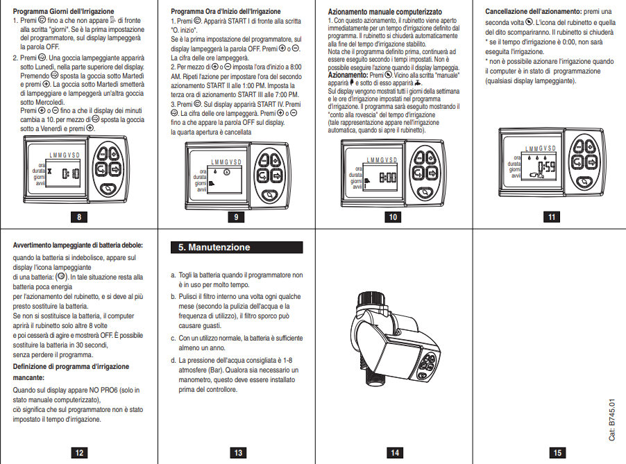 Manuale Galcon 11000L PDF
