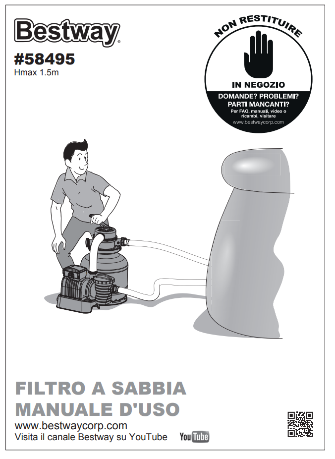 Manuale Pompa Bestway 58495 PDF