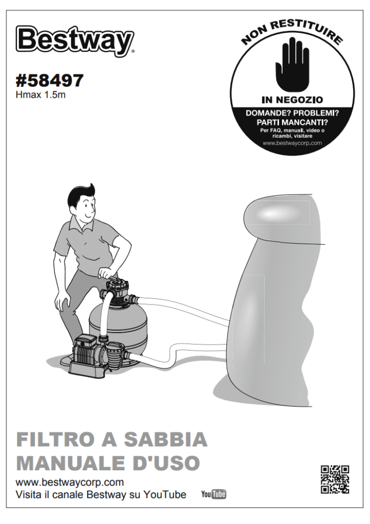 Manuale Pompa Bestway 58497 PDF