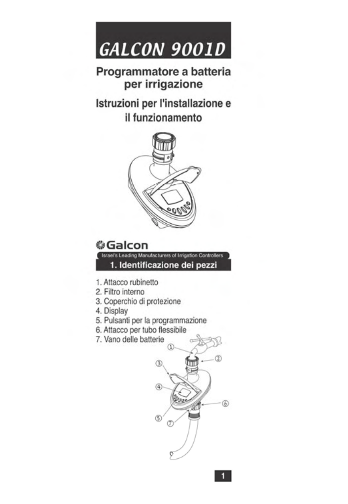 Manuale Galcon 9001D PDF