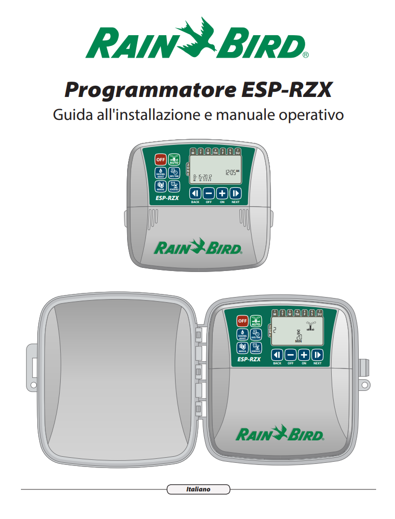 Manuale Rain Bird ESP-RZX PDF