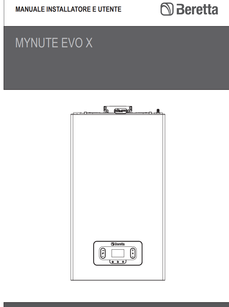 Manuale Beretta MYNUTE EVO X C PDF