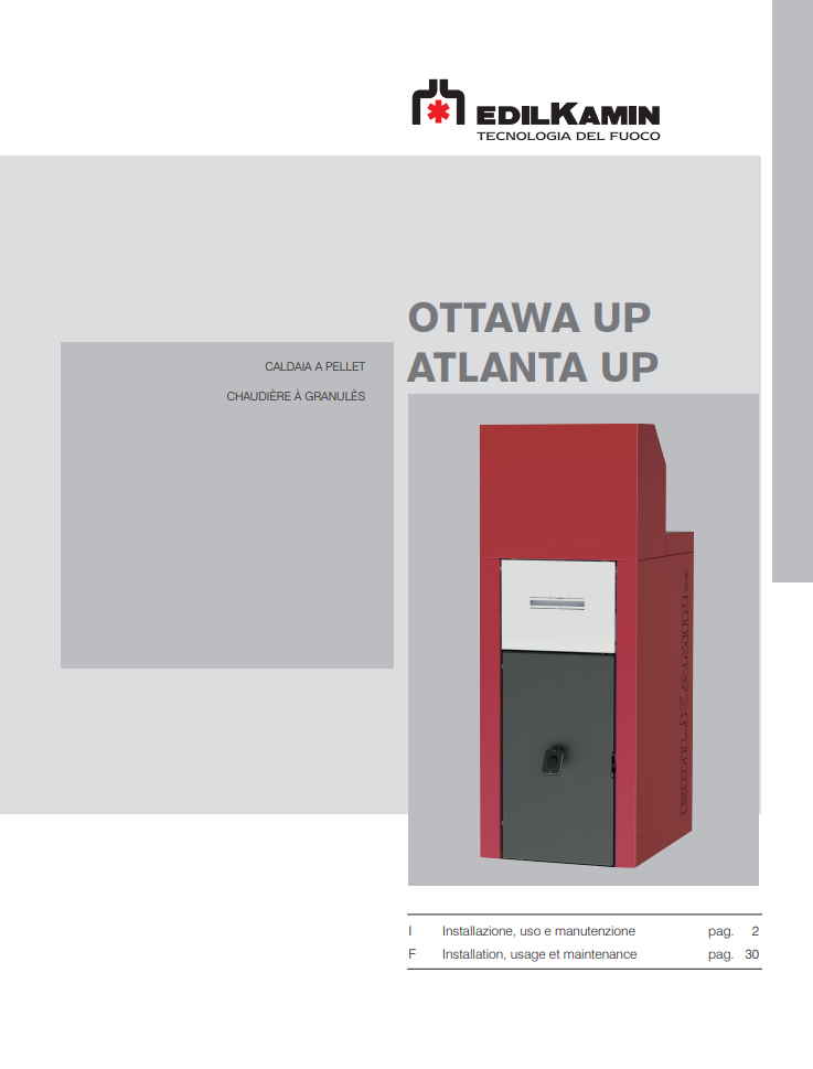 Manuale Stufa Edilkamin Atlanta Up e Ottawa Up PDF