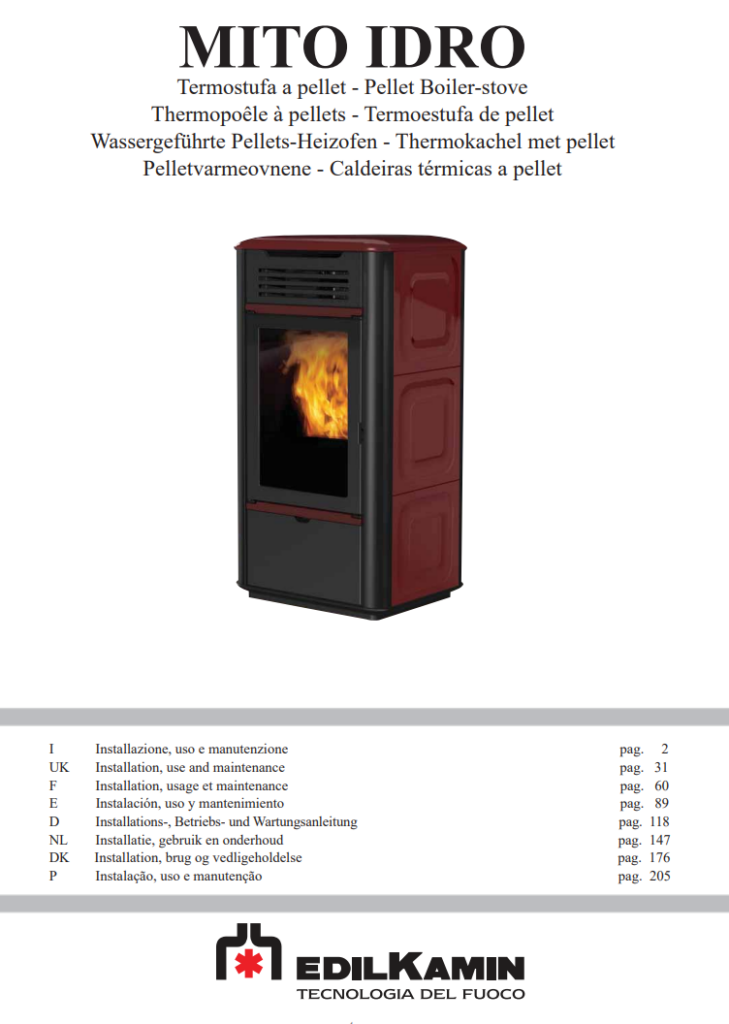 Manuale Stufa Edilkamin Mito Idro PDF