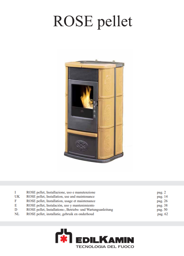 Manuale Stufa Edilkamin Rose PDF