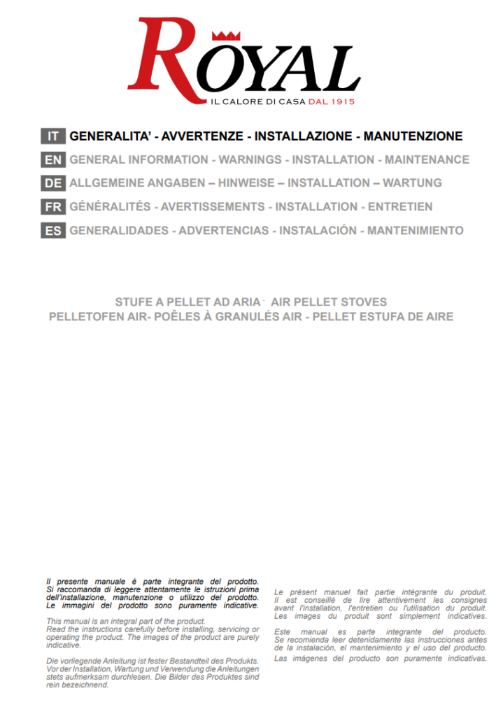 Manuale Palazzetti Royal PDF