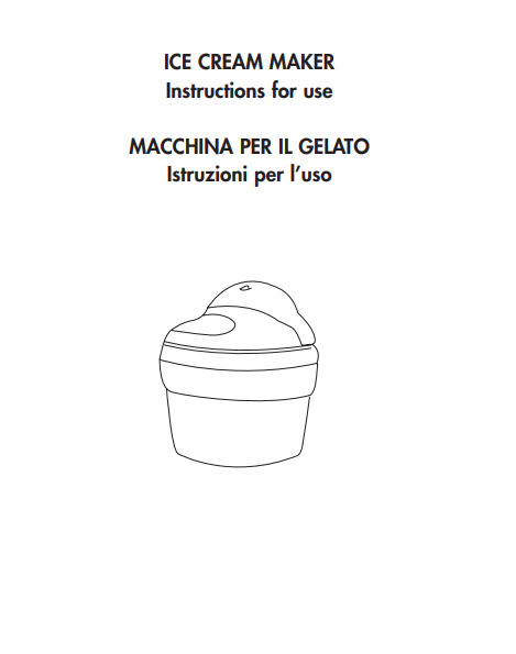 Manuale Istruzioni Gelatiera Simac GA 850​ PDF