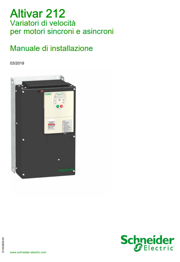 Manuale Altivar 212 PDF