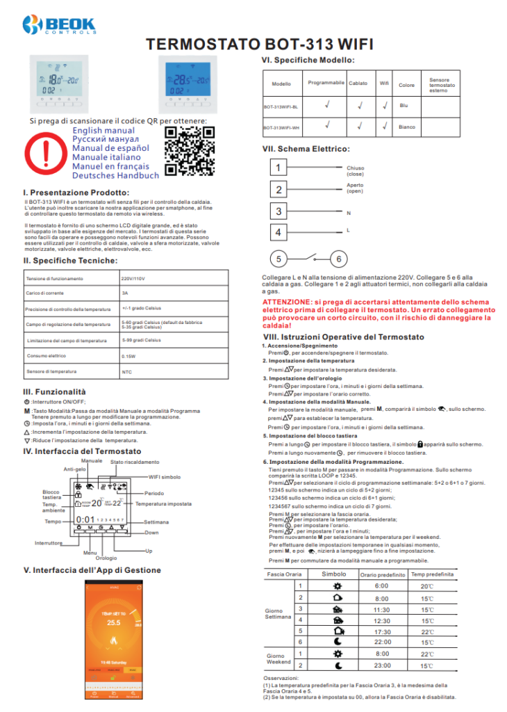 Manuale Beok BOT-313 WIFI PDF