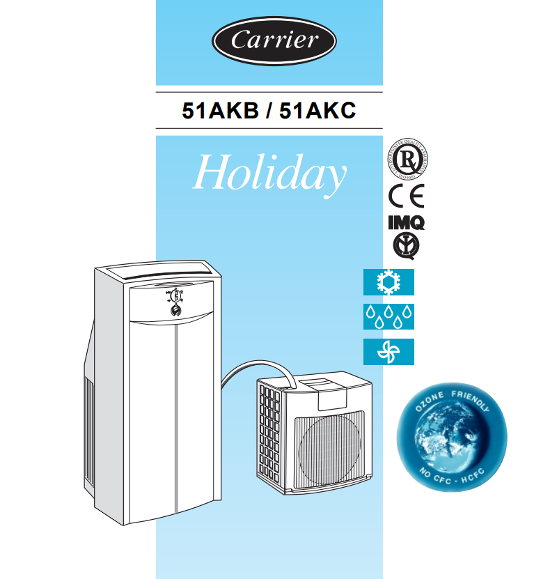 Manuale Condizionatore Carrier Holiday PDF