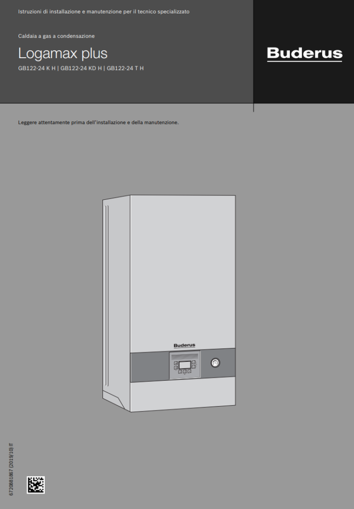 Manuale Caldaia Buderus Logamax Plus GB122 PDF