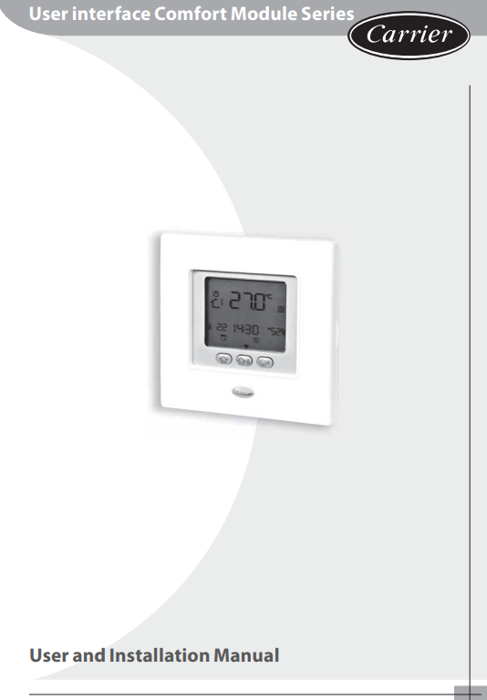 Manuale Termostato Carrier Comfort PDF