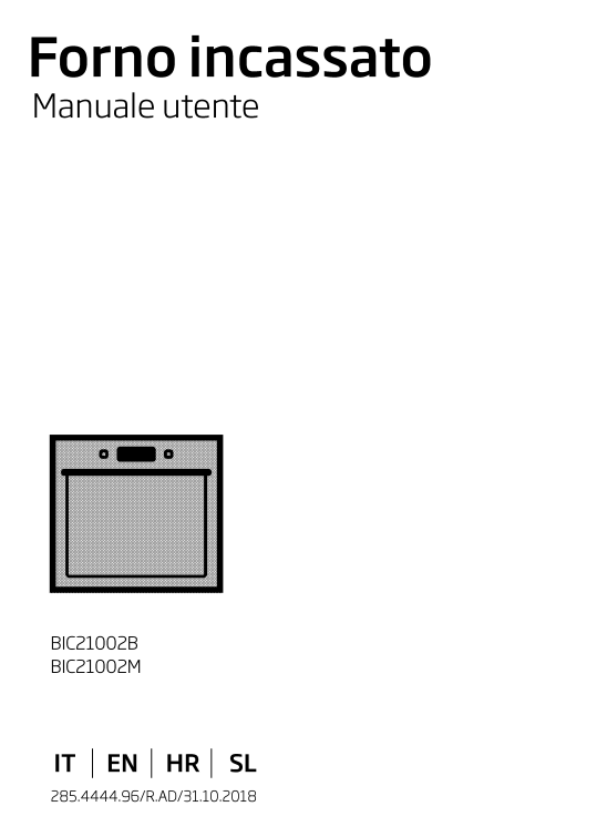 Manuale Forno Beko BIC21002B - BIC21002M PDF