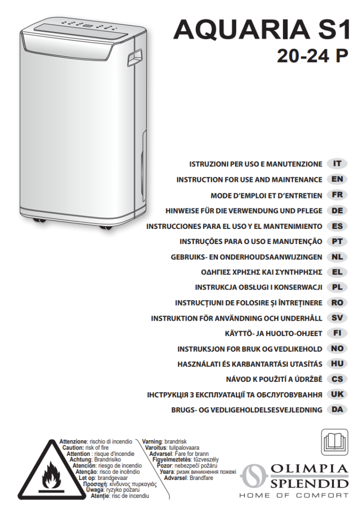 Manuale Olimpia Splendid Aquaria S1 20 P - 24 P PDF