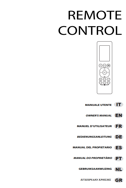 Manuale Telecomando Condizionatore Olimpia Splendid PDF