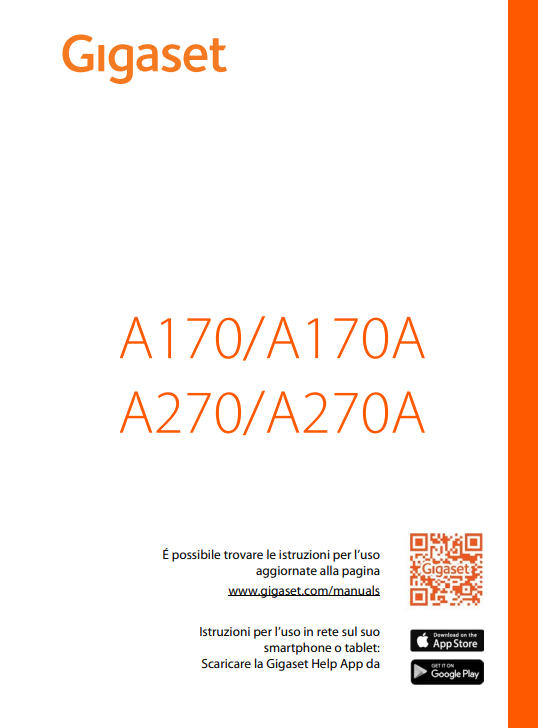 Manuale Cordless Gigaset A170 - A270 PDF