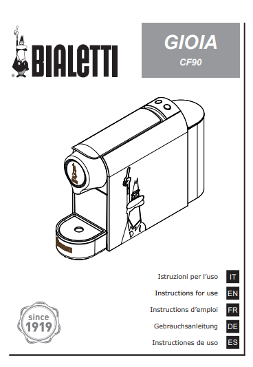 Manuale Macchina del Caffè Bialetti Gioia PDF