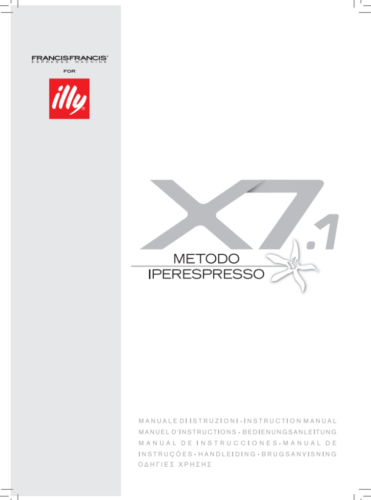 Manuale Macchina del Caffè Illy X7.1 PDF