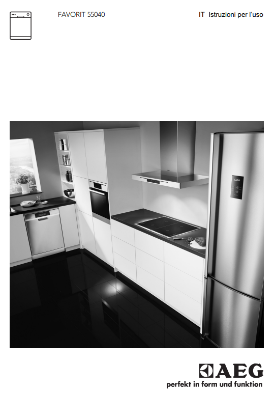 Manuale Lavastoviglie AEG FAVORIT 55040 PDF