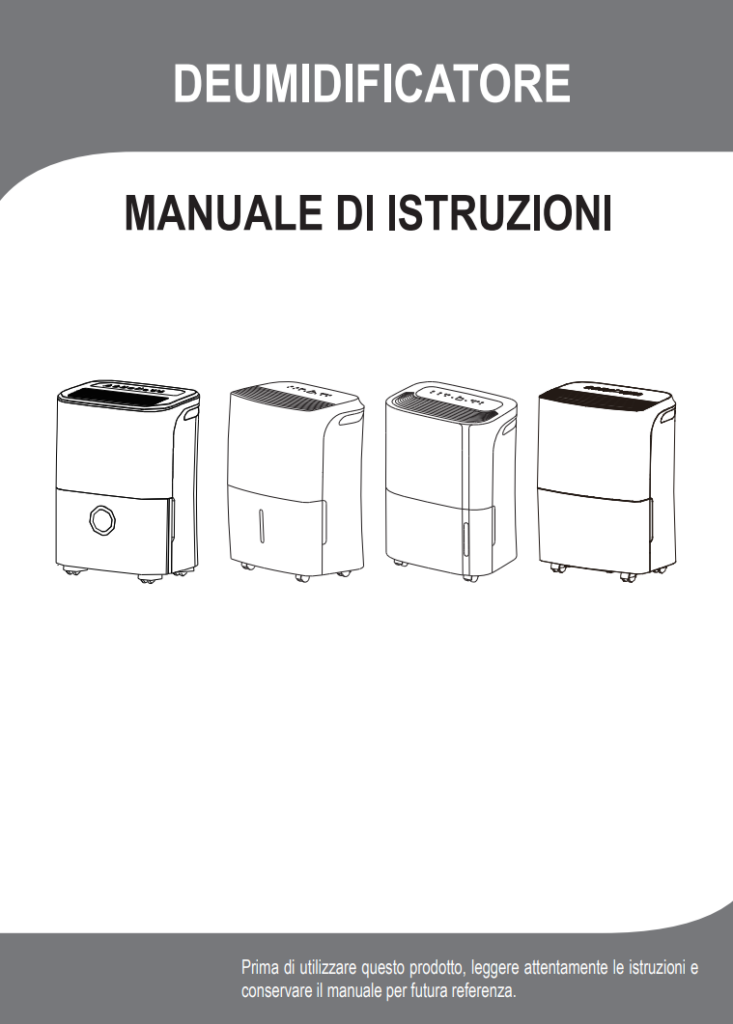 Manuale Deumidificatore Comfee PDF