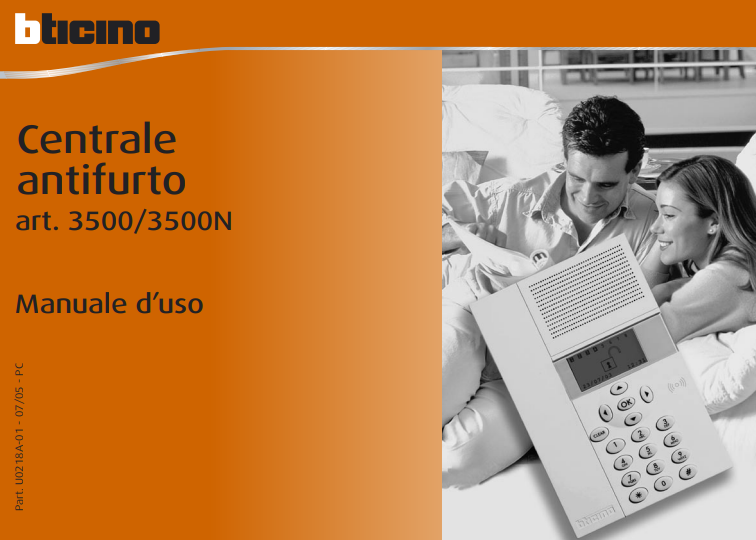 Manuale Antifurto BTicino 3500 - 3500N PDF