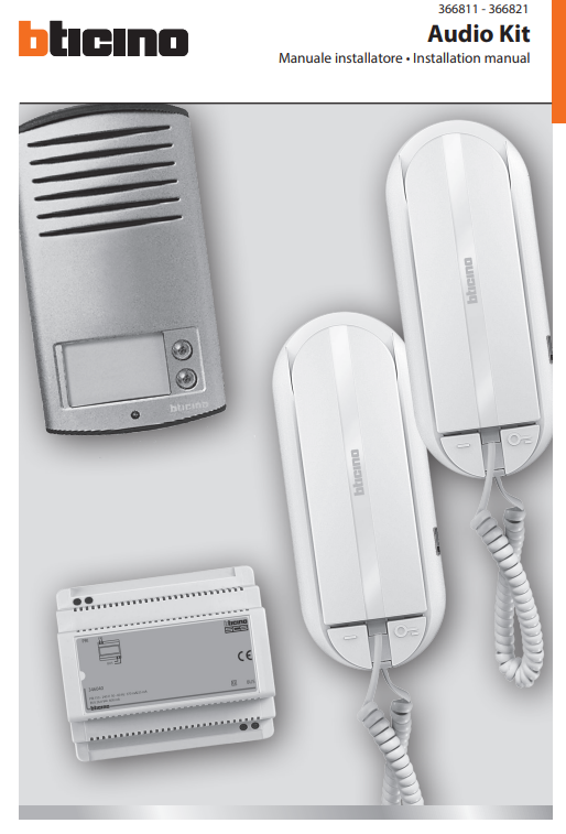Manuale Citofono BTicino 366811 - 366821 PDF