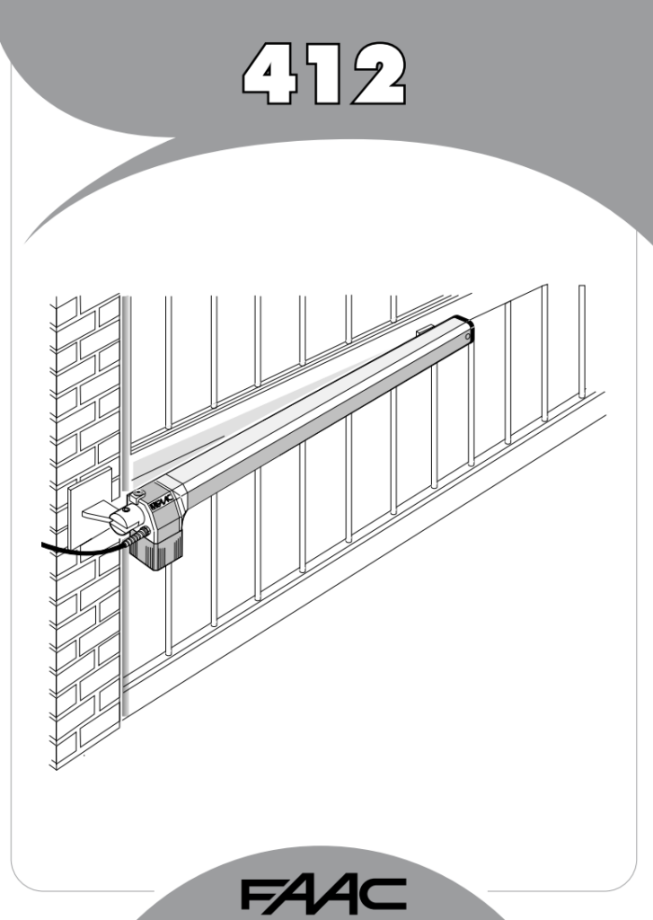Manuale FAAC 412 PDF